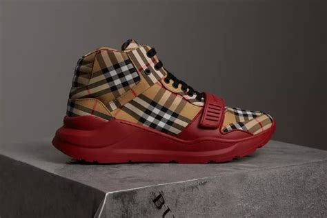 burberry chunky sneakers|burberry high top sneakers.